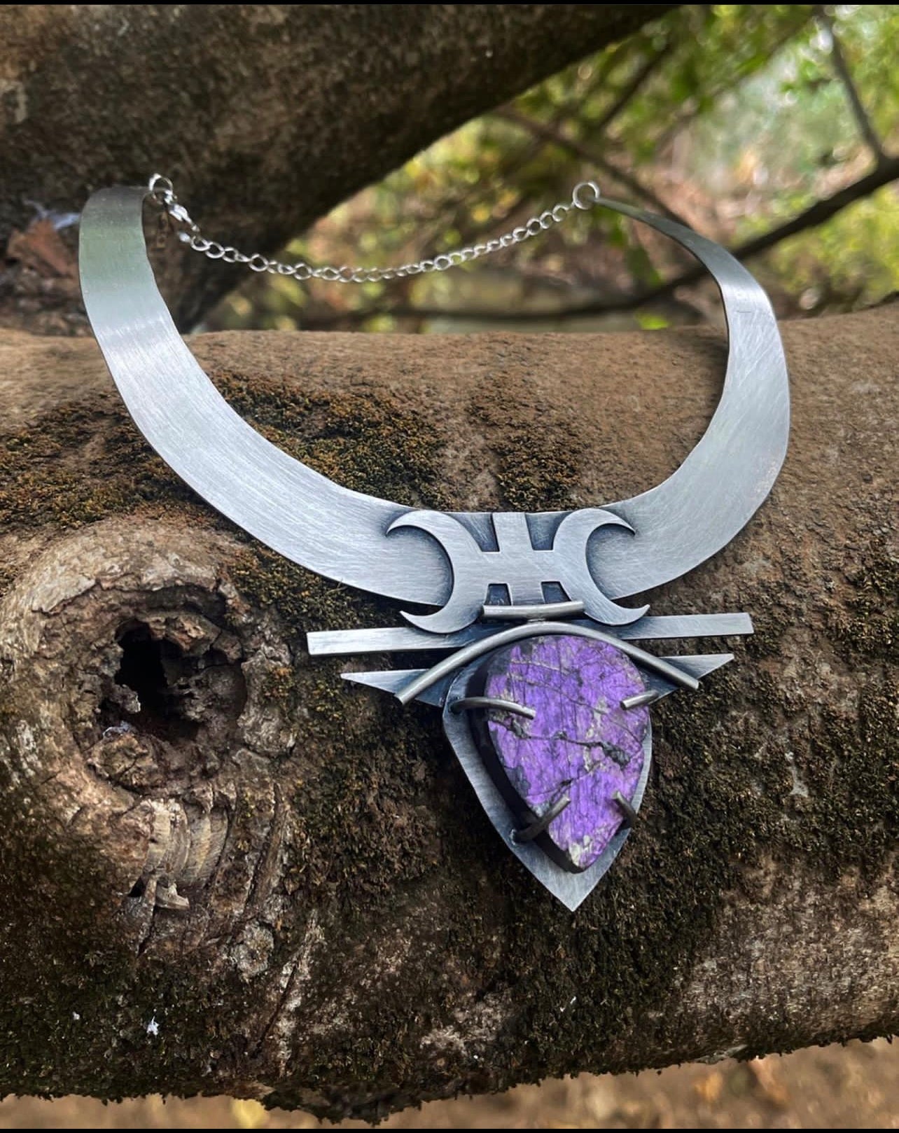 Purple sunset choker