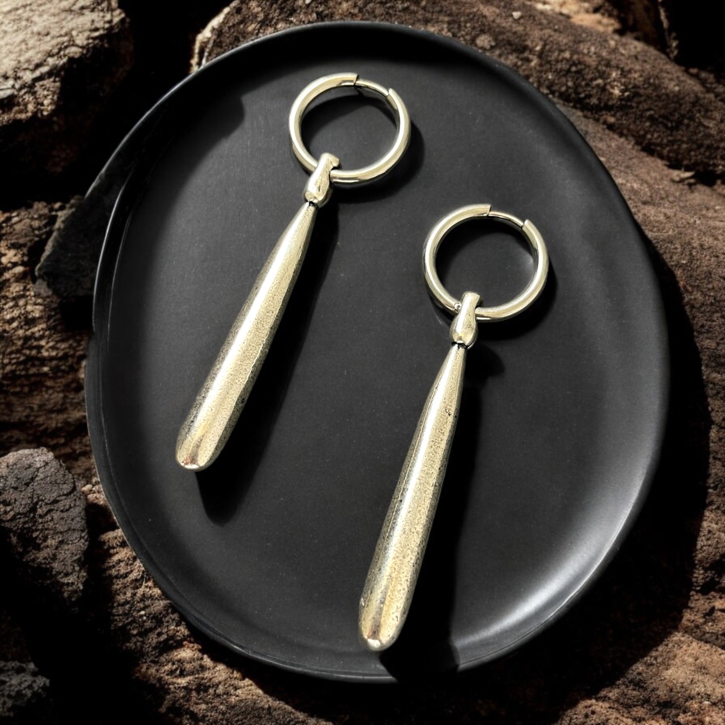 Needle point earrings