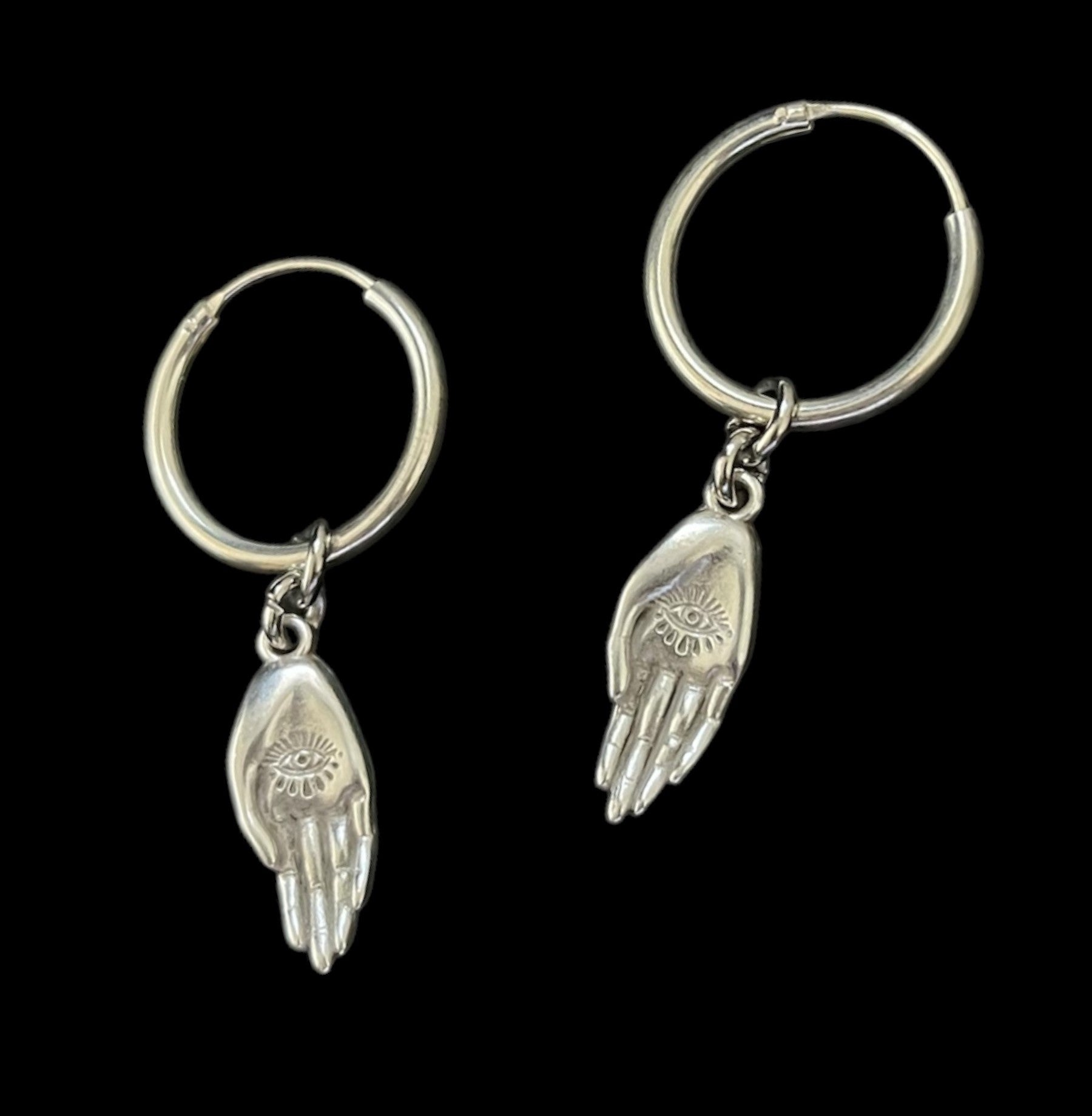 Witch hand earrings