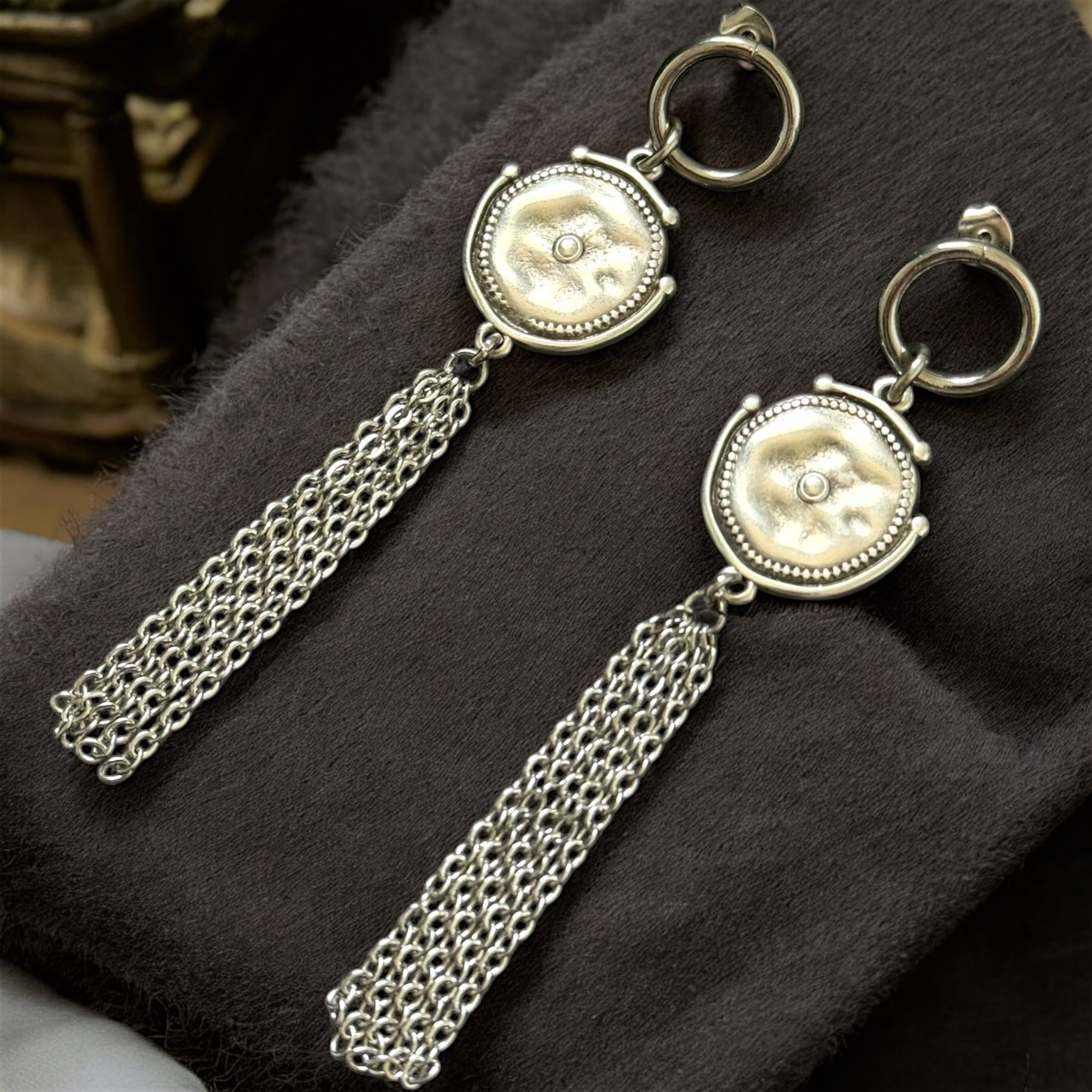 Stud gypsy earrings