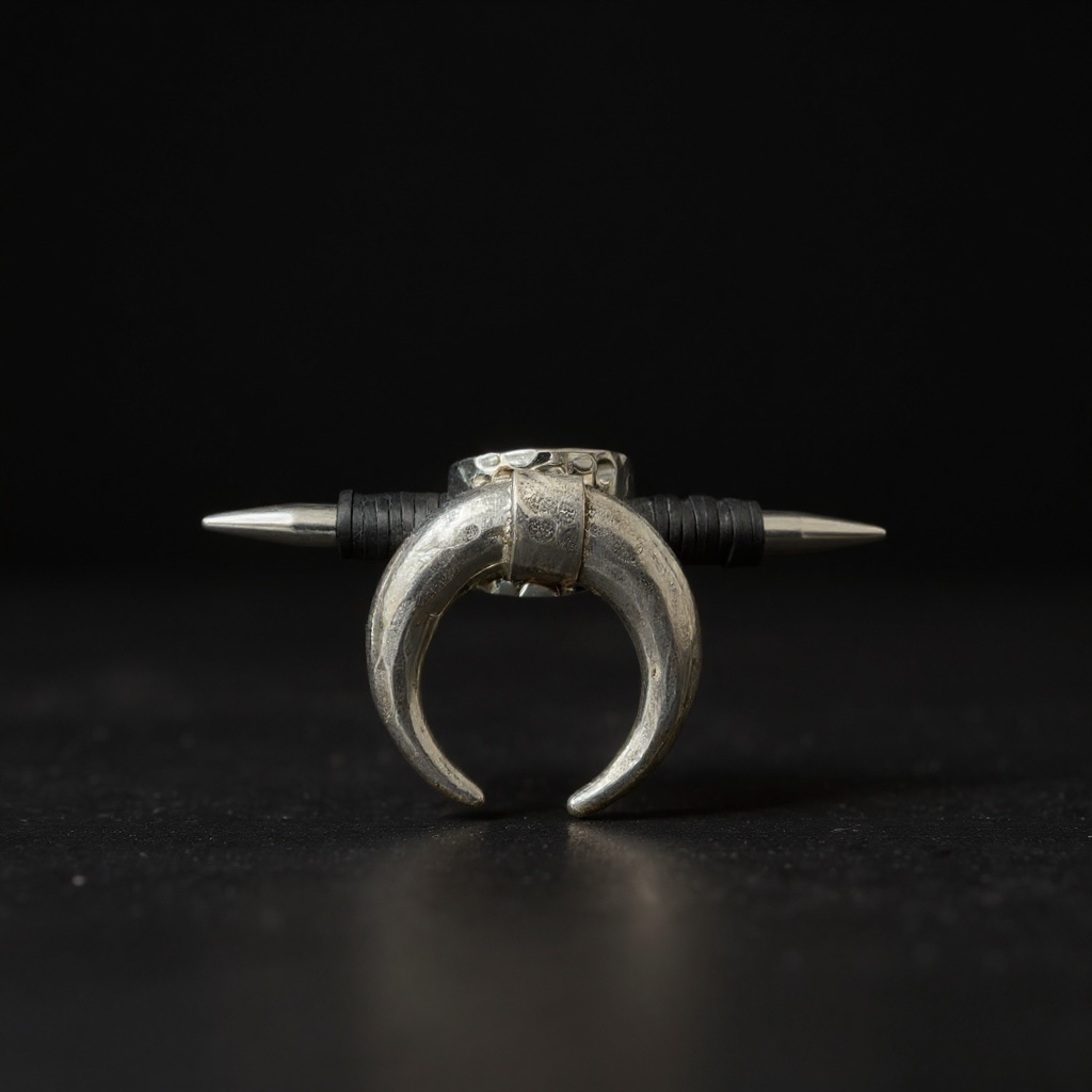 Dark moon ring