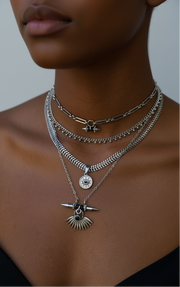 Egyptian caper necklace set